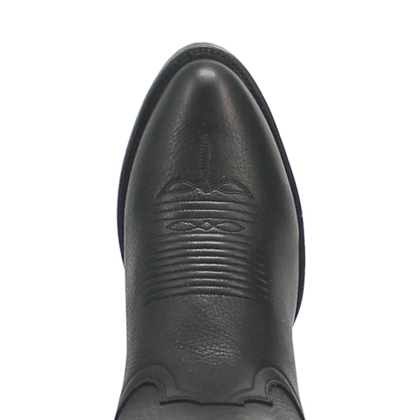 Pike R Toe Western Boots - Black