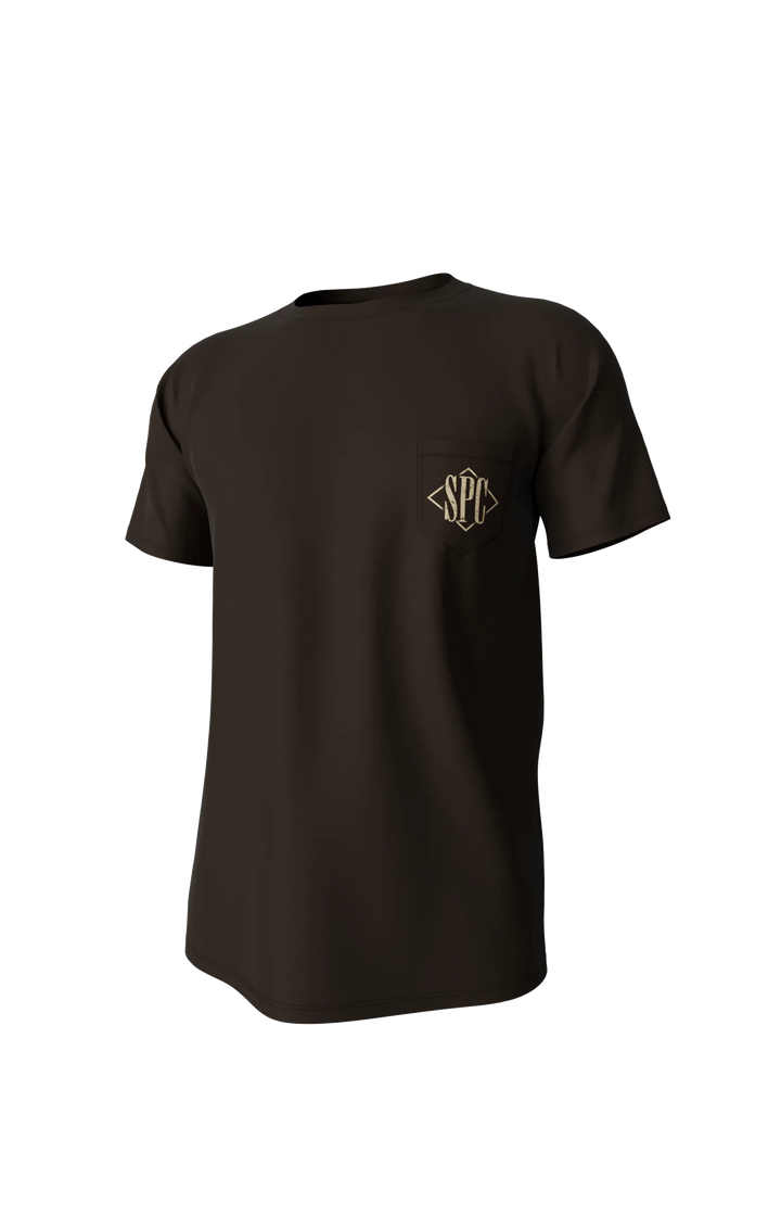 Diamond Quail Short Sleeve Pocket Tee - Gunstock
