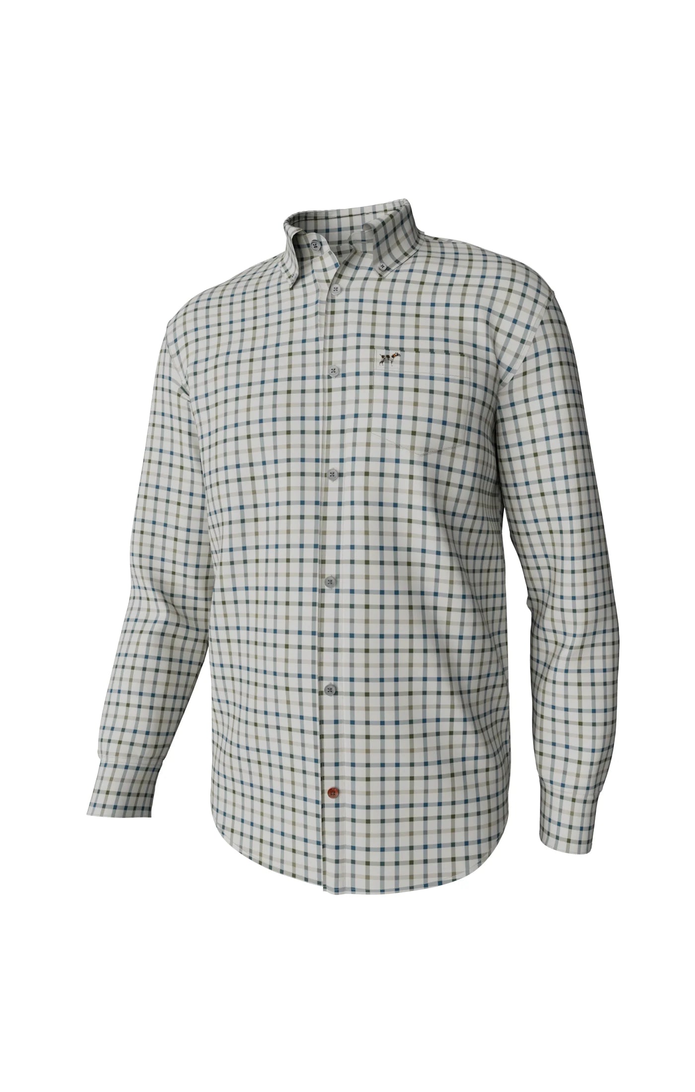 Hadley Luxe Long Sleeve Button Down - Burton Check - Mallard
