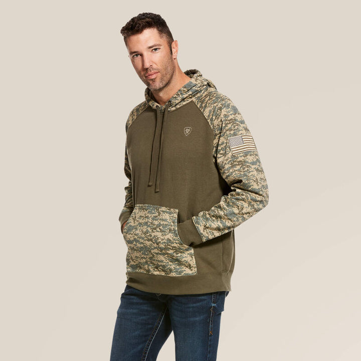 Patriot Hoodie - Sage Camo