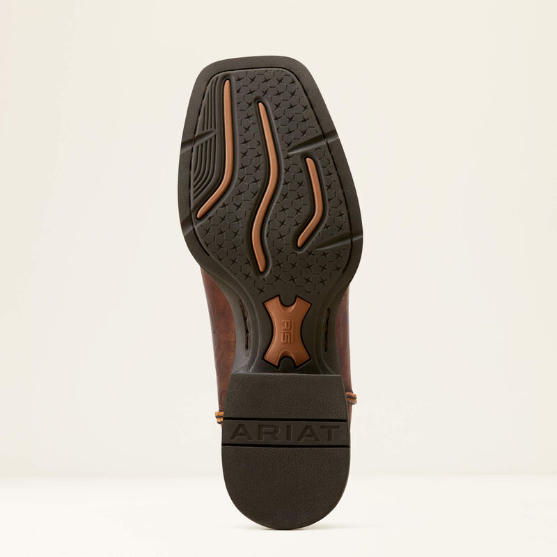 Sport Rambler Wide Square Toe Western Boot - Bartop Brown