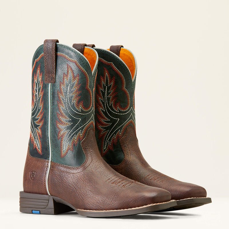 Youth Wilder Western Boot - Hat Box Brown