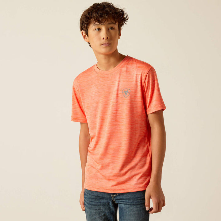 Charger Ariat SW Shield T-Shirt - Hot Coral