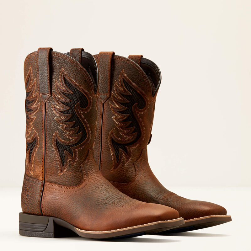 Cowpuncher VentTEK Cowboy Boot - Oiled Rowdy Brown