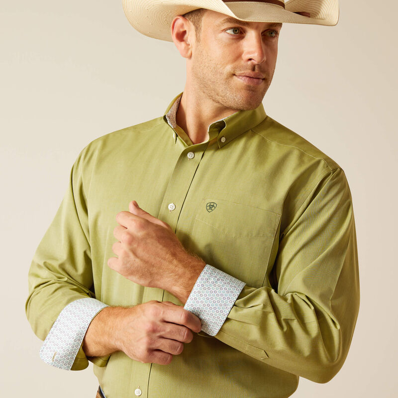 Wrinkle Free Pinpoint Oxford Classic Fit Shirt - Sycamore