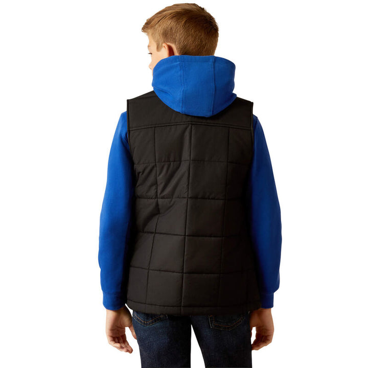 Youth Crius Insulated Vest - Black