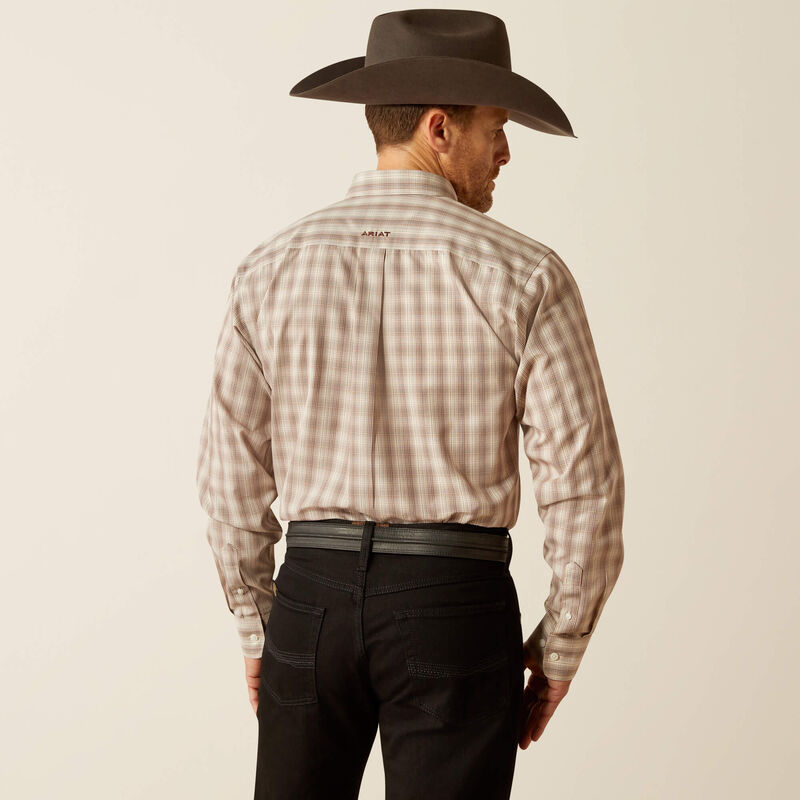 Wrinkle Free Flemming Fitted Shirt - Brown
