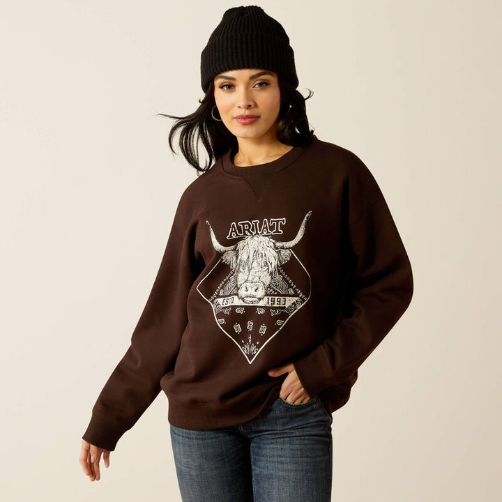 Taurus Oversized Crew Sweatshirt - Mole