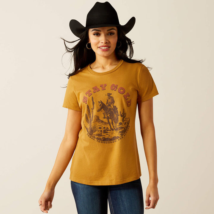 Ariat Stay Gold T-Shirt - Harvest Gold