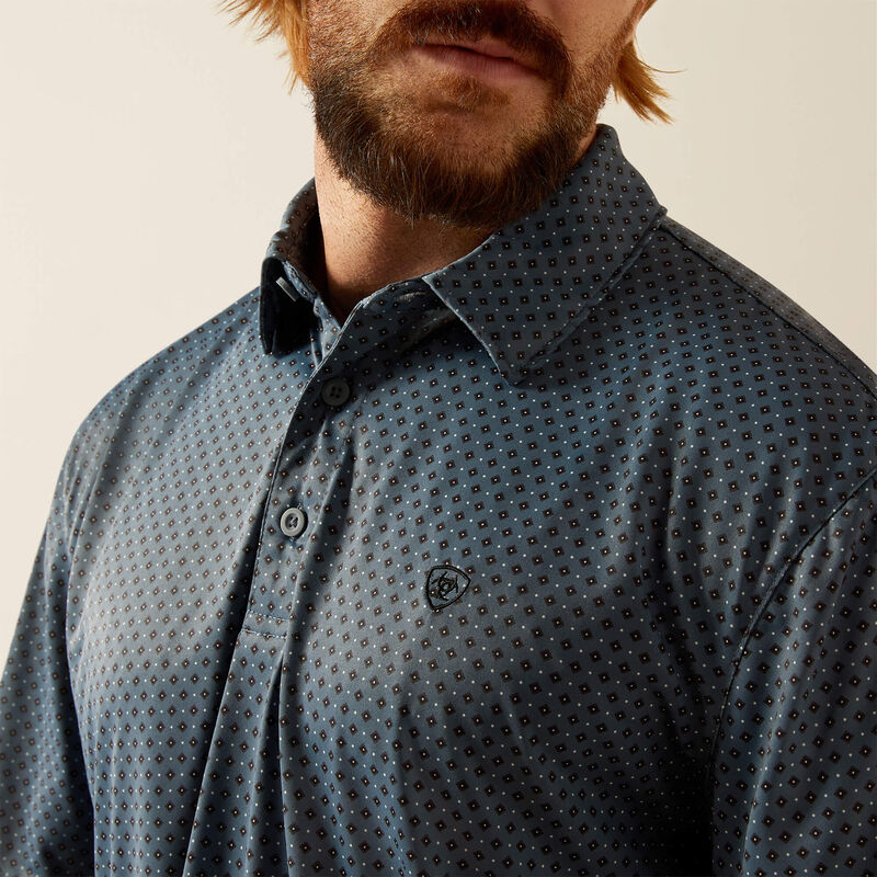 All Over Print Polo - Newsboy Blue