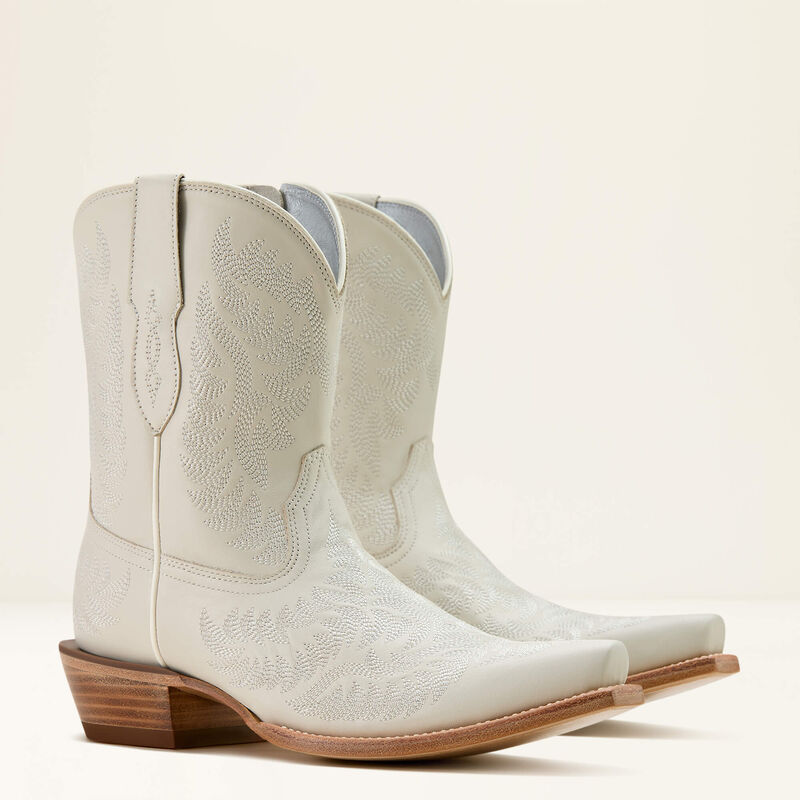 Cate Western Boot - White Quartz