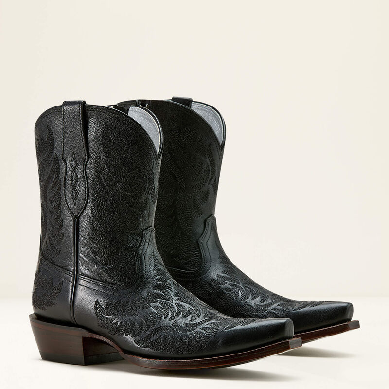 Cate Western Boot - Obsidian