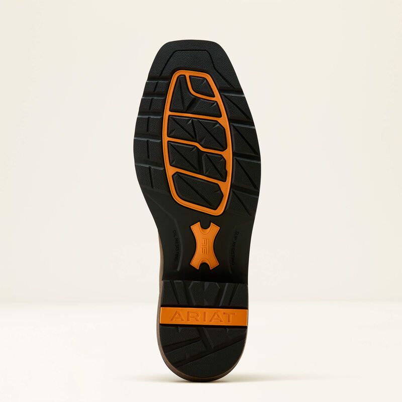 Ironside Square Toe Steel Toe Work Boot - Dark Earth / Brick