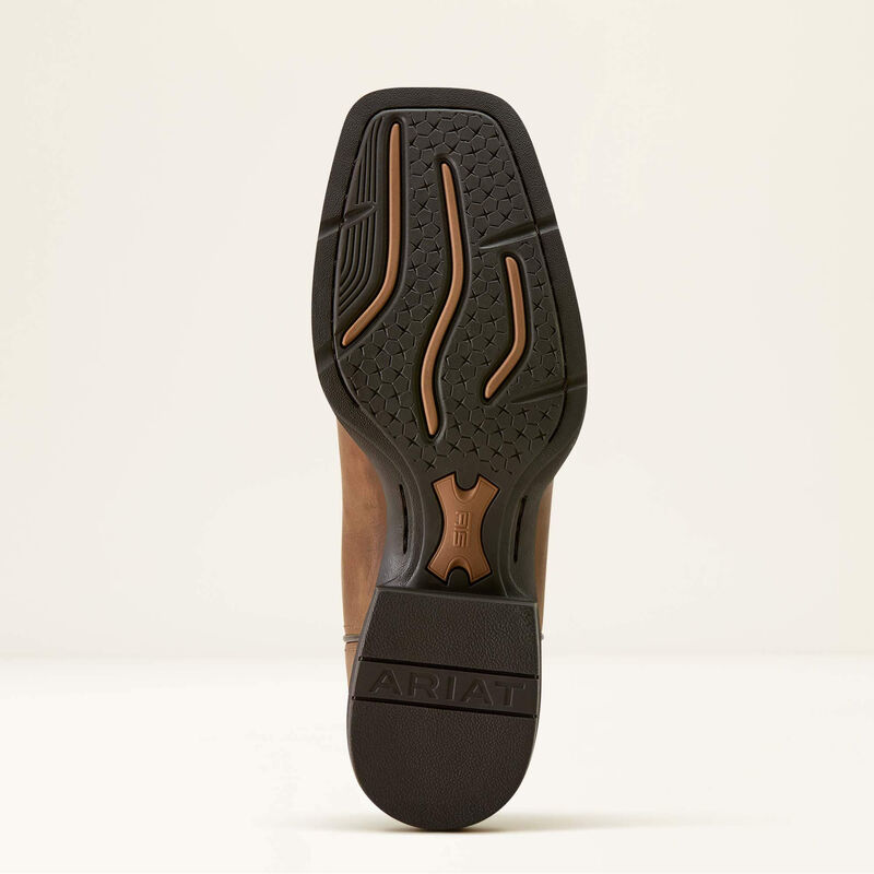 Sport Steer Skull Wide Square Toe Cowboy Boot