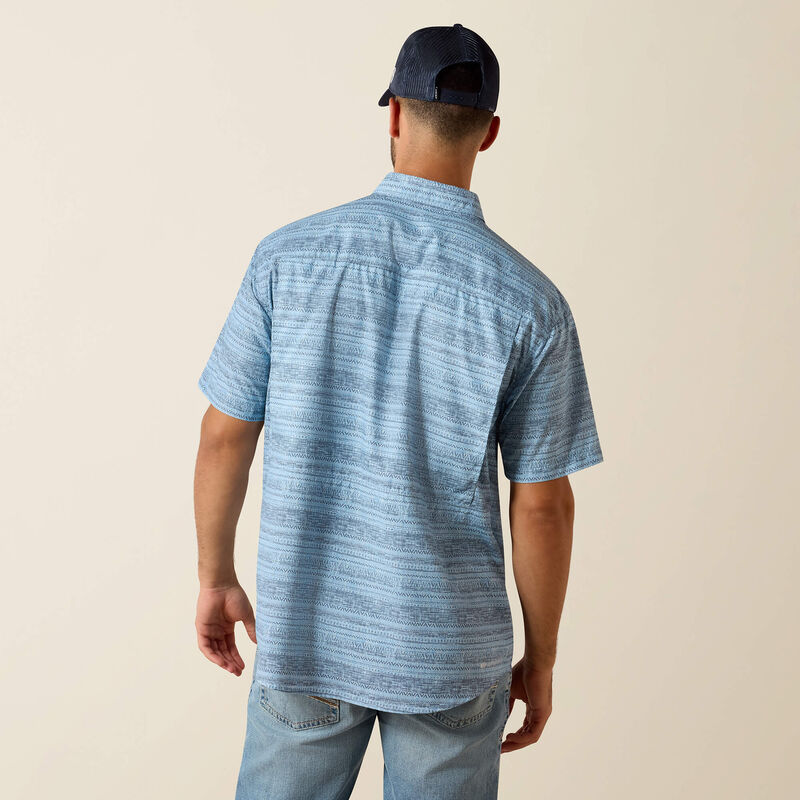 Printed VentTEK Outbound Classic Fit Shirt - Blissful Blue