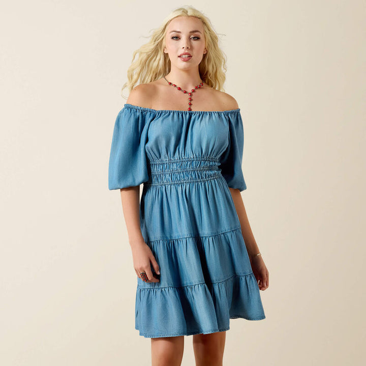 Juliet Dress - Light Wash Indigo