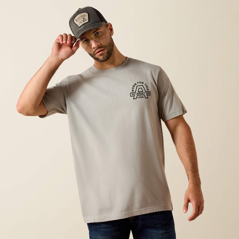 Rebar Cotton Strong Hardhead T-Shirt - Limestone
