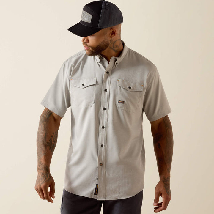 Rebar Made Tough VentTEK DuraStretch Work Shirt - Limestone