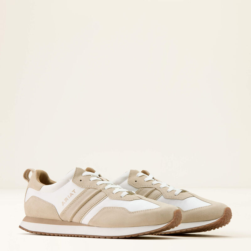 Ranch Runner - Cream/ Dusty Taupe Suede