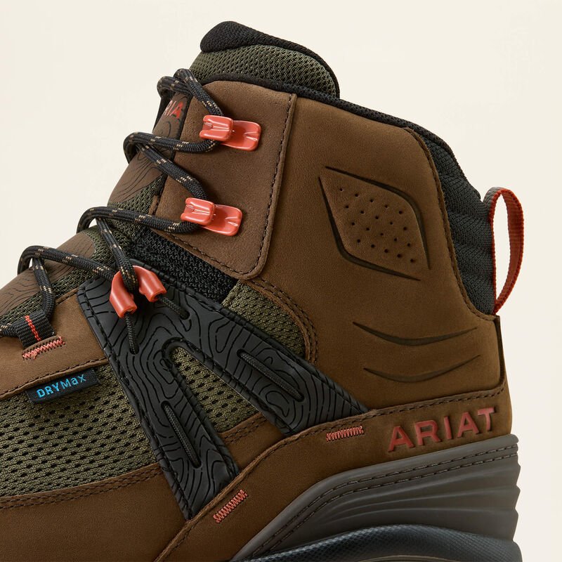 Traverse Mid Waterproof Hiking Boot- Brown Bark/ Evergreen