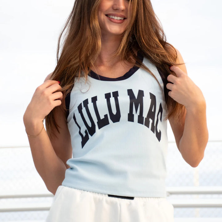 Lulu Mac Tank Light Blue/Navy