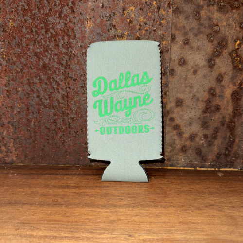 Dallas Wayne Boot Stitch Logo Slim Koozie