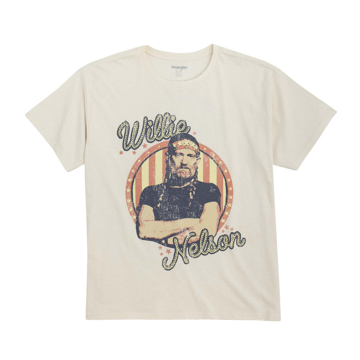 Wrangler® Short Sleeve Graphic Oversized T-Shirt - Willie Nelson