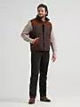 Men's Corduroy Yoke Puffer Vest - Cambridge Brown