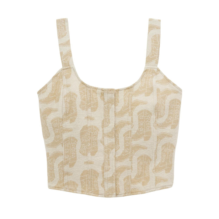 Wrangler Retro® Vintage Dress Set Jacquard Top - White