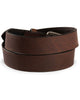 Ariat Men's Brown Triple Stitch Leather Belt - Dark Copper
