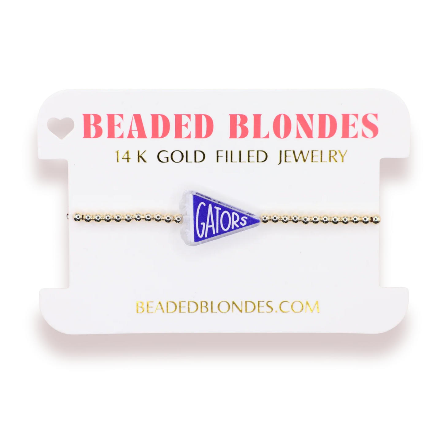 Gators Flag Bracelet On Gold