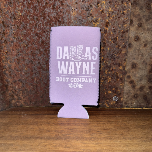 Dallas Wayne Cowgirl Boot Logo Slim Koozie