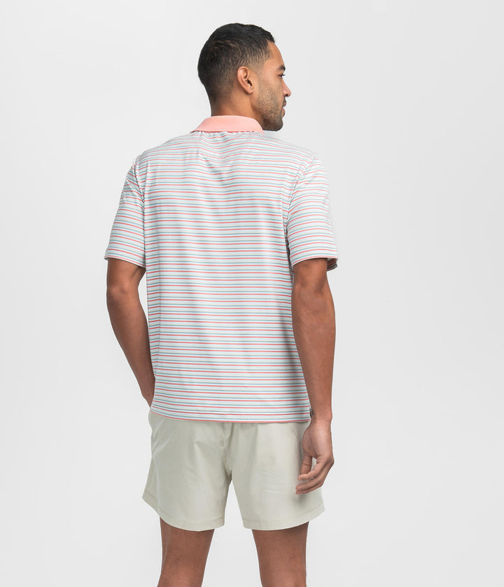 Tucker Stripe Polo - Sandbar