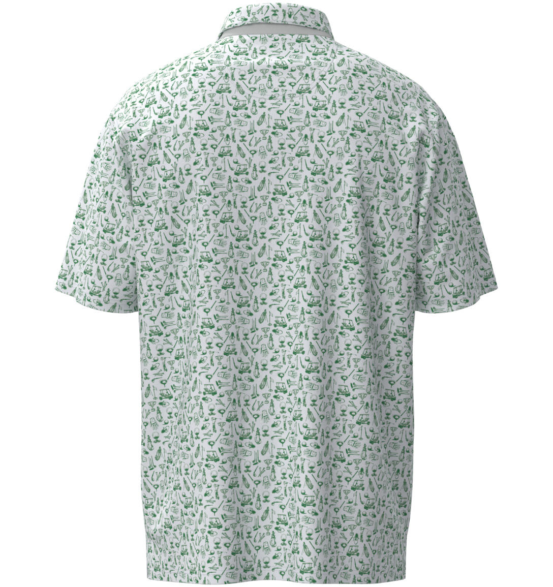 Tapped In Printed Polo - Meadow