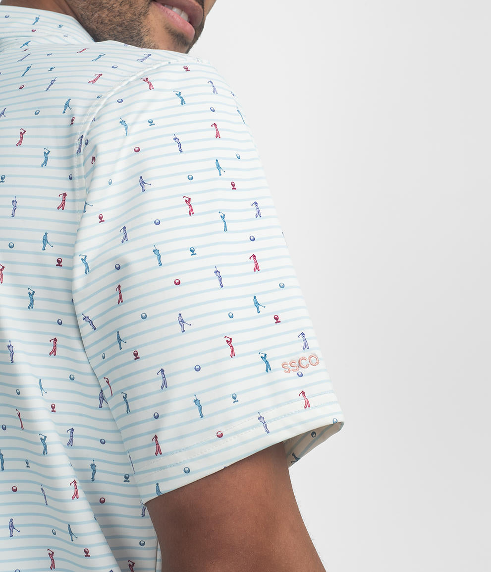 Fore The Best Printed Polo