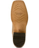 MNS Preston Wide Square Toe Cowboy Boot - Desert Brown