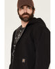 Rebar Utility Hooded Softshell Work Jacket - Black