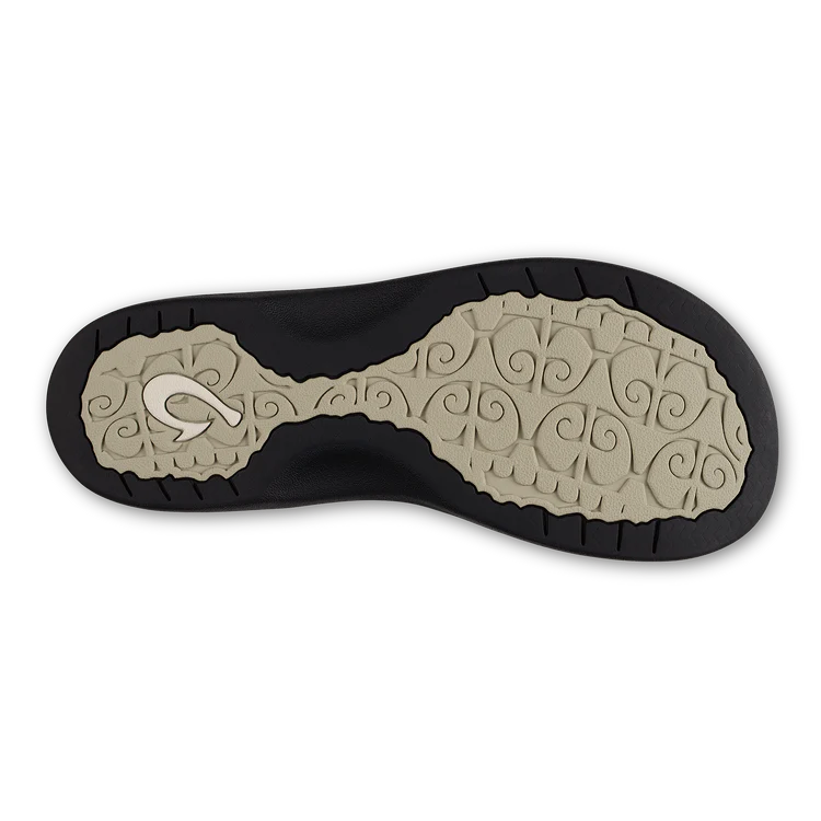 'Ohana Women's Beach Sandal - Ecru & Black