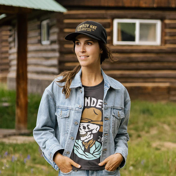 Cowboy Hat- Black and Gold