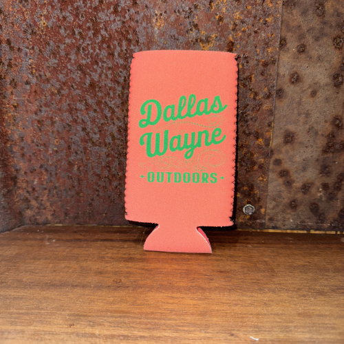 Dallas Wayne Boot Stitch Logo Slim Koozie