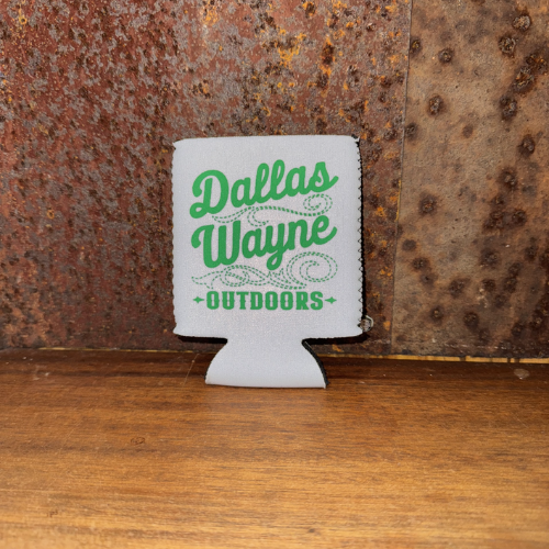 Dallas Wayne Boot Stitch Logo Koozie