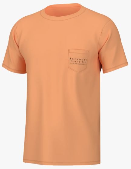 Youth Greyton Detail Short Sleeve- Tangerine
