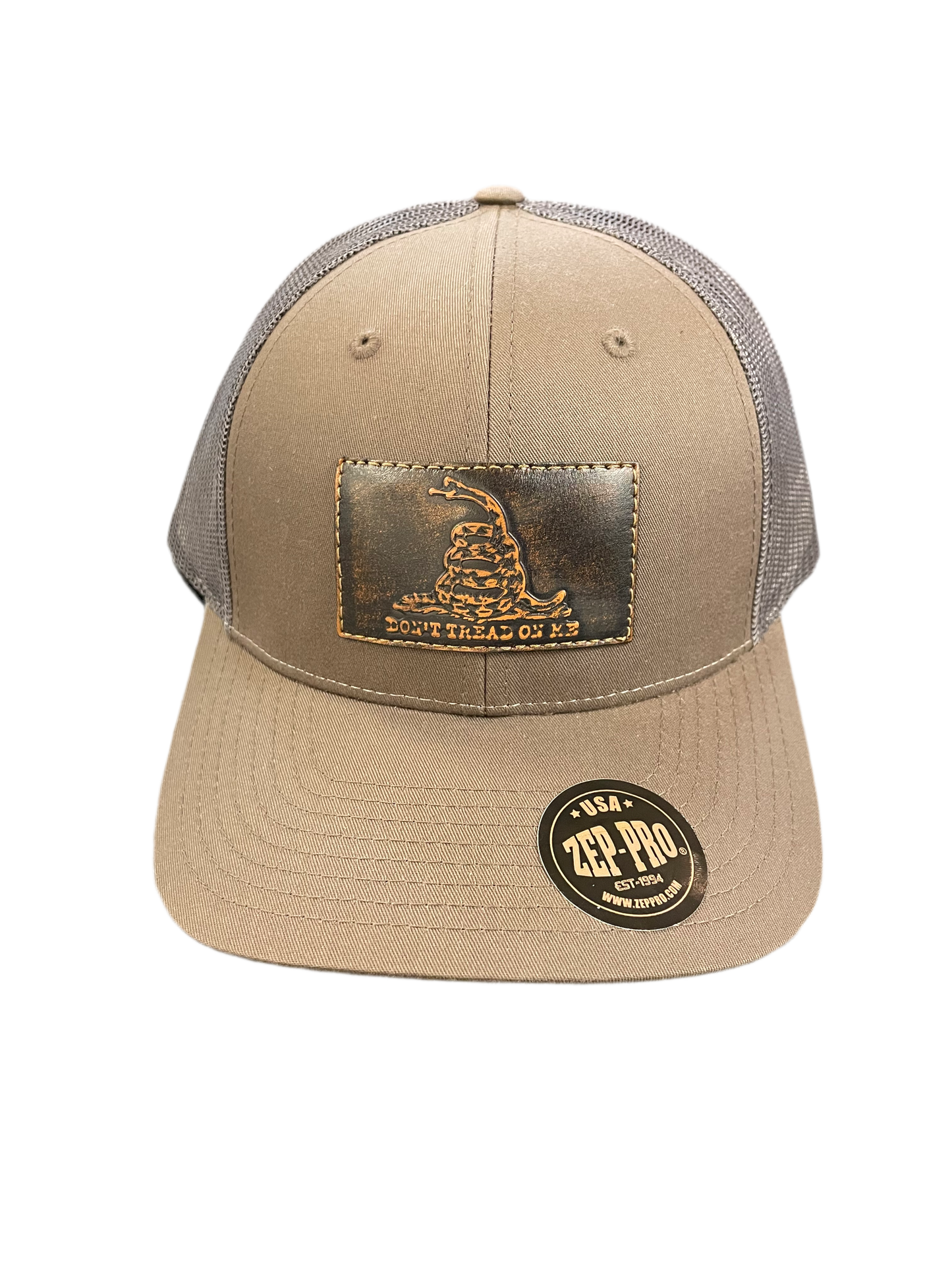 Don't Tread Leather Patch Hat - Chocolate