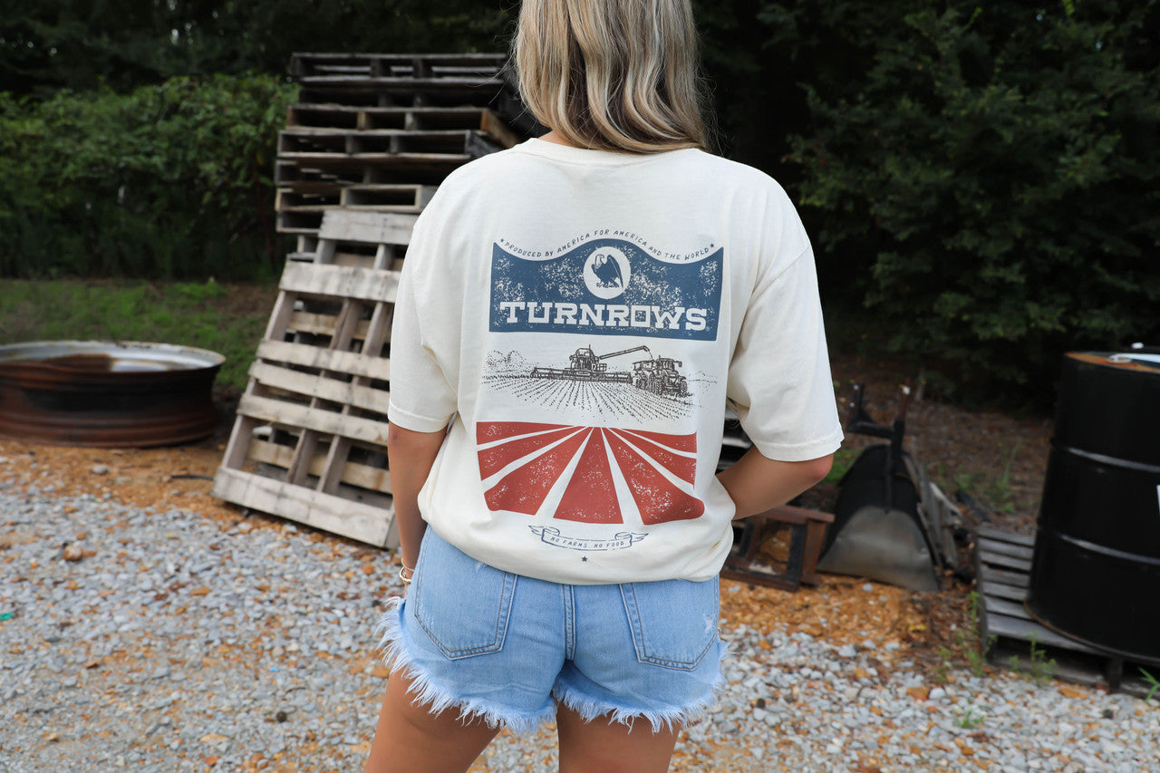 Americana Shield Pocket Tee - Khaki