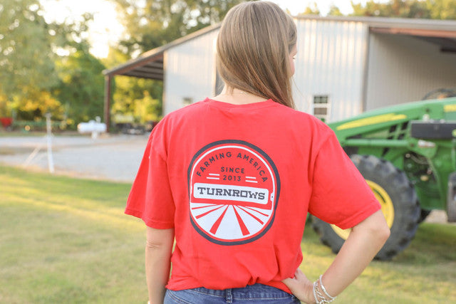 Farming America Pocket Tee - Red