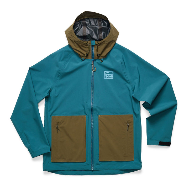 Storm Splitter Rain Shell - Dark Teal / Dark Olive