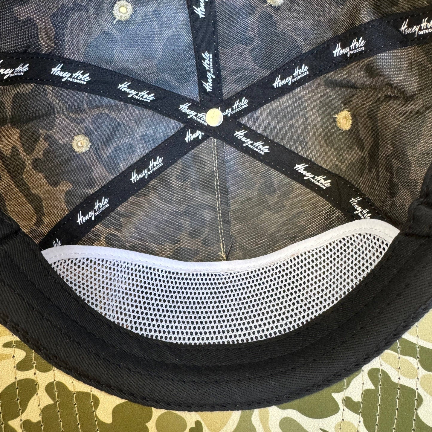 Laidback Rope Hat - Green Camo