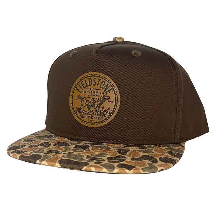 Brown Canvas W/ Autumn Camo Bill Preserve Hat