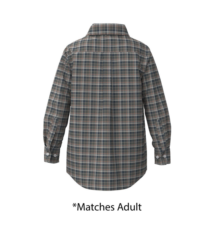 Youth Dawson Check Button Down - Spruce