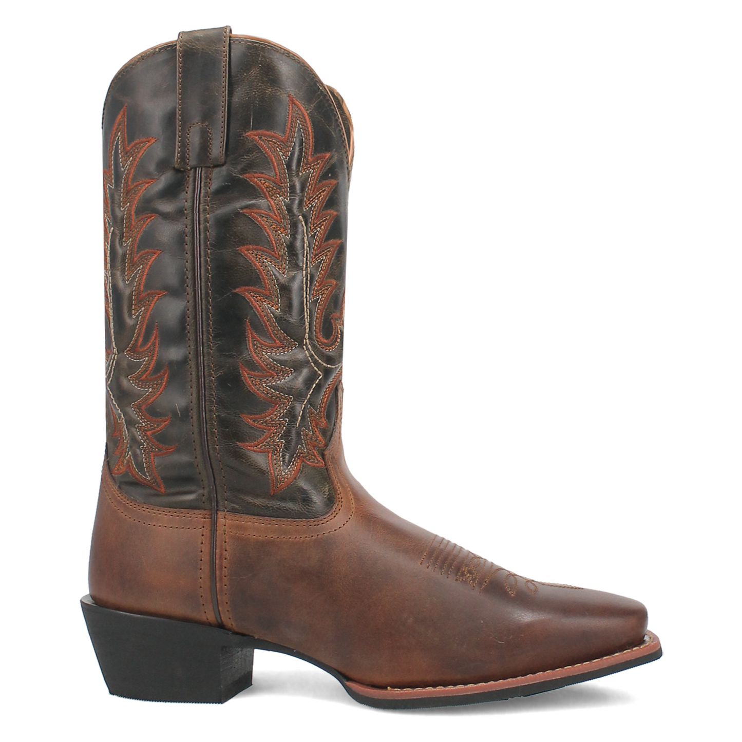 Kent Leather Boot- Rust/Olive